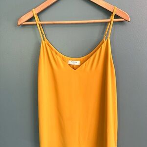 Babaton Top Mustard Yellow Camisole Tank Top Size Small